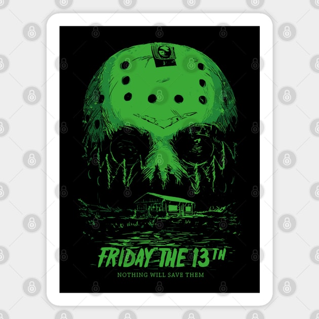 friday the 13th Magnet by ArtMofid